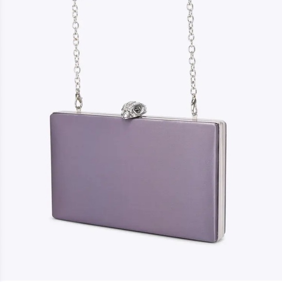 Kurt Geiger Bags Kurt Geiger London Kensington Frame Satin Lavender